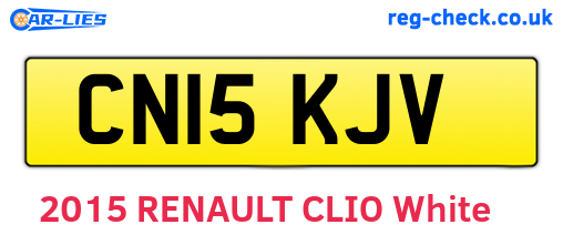 CN15KJV are the vehicle registration plates.