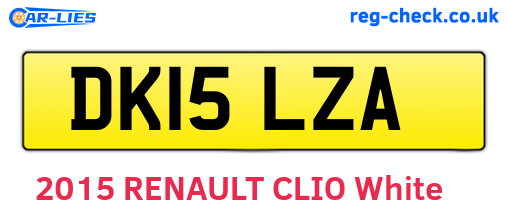 DK15LZA are the vehicle registration plates.