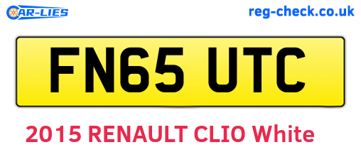 FN65UTC are the vehicle registration plates.
