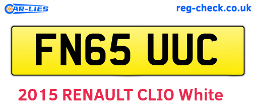 FN65UUC are the vehicle registration plates.