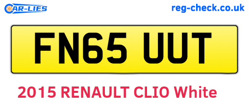 FN65UUT are the vehicle registration plates.