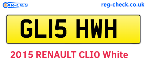 GL15HWH are the vehicle registration plates.