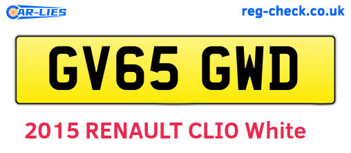 GV65GWD are the vehicle registration plates.