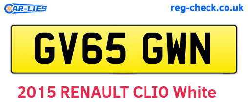 GV65GWN are the vehicle registration plates.