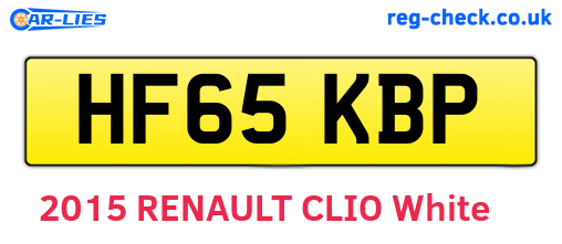 HF65KBP are the vehicle registration plates.
