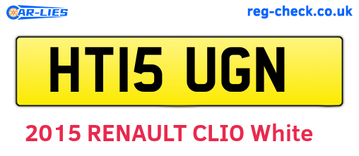 HT15UGN are the vehicle registration plates.