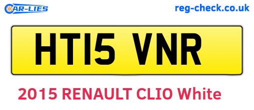 HT15VNR are the vehicle registration plates.
