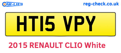HT15VPY are the vehicle registration plates.