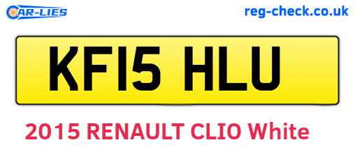 KF15HLU are the vehicle registration plates.
