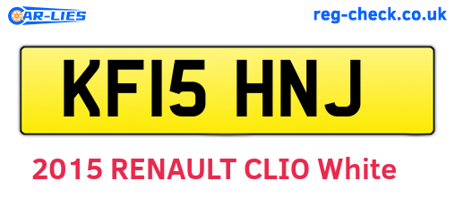 KF15HNJ are the vehicle registration plates.