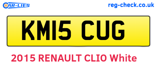 KM15CUG are the vehicle registration plates.