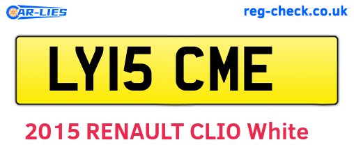 LY15CME are the vehicle registration plates.