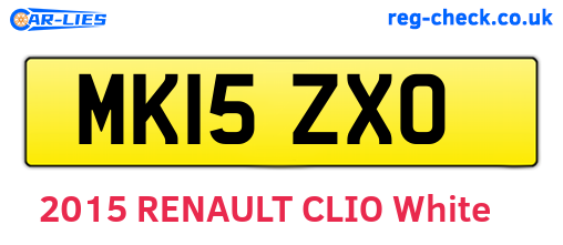 MK15ZXO are the vehicle registration plates.