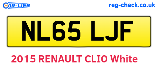 NL65LJF are the vehicle registration plates.