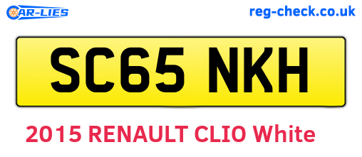 SC65NKH are the vehicle registration plates.