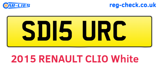 SD15URC are the vehicle registration plates.