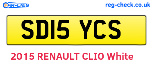 SD15YCS are the vehicle registration plates.