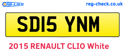 SD15YNM are the vehicle registration plates.