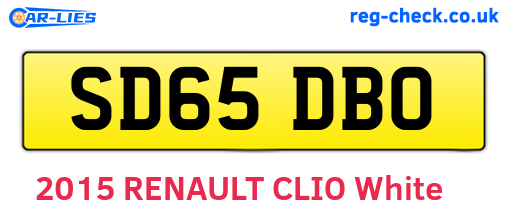 SD65DBO are the vehicle registration plates.