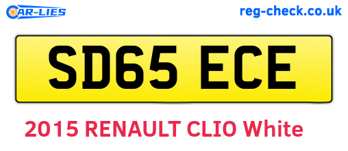 SD65ECE are the vehicle registration plates.