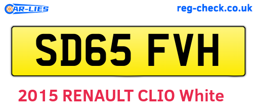SD65FVH are the vehicle registration plates.