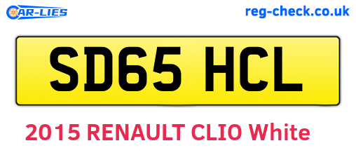SD65HCL are the vehicle registration plates.