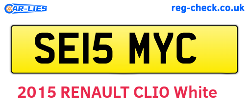SE15MYC are the vehicle registration plates.