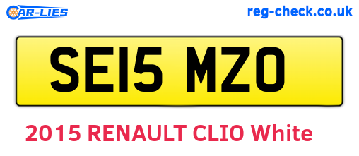 SE15MZO are the vehicle registration plates.