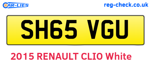 SH65VGU are the vehicle registration plates.