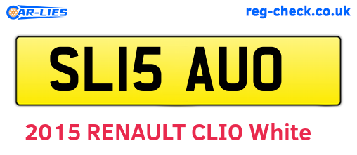 SL15AUO are the vehicle registration plates.