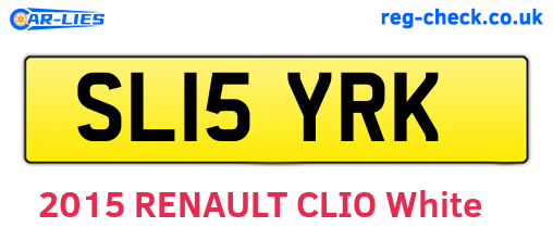 SL15YRK are the vehicle registration plates.