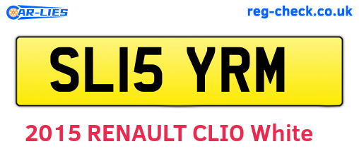 SL15YRM are the vehicle registration plates.