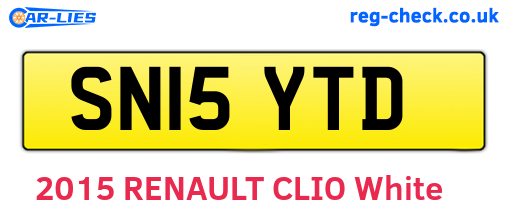 SN15YTD are the vehicle registration plates.
