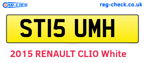 ST15UMH are the vehicle registration plates.