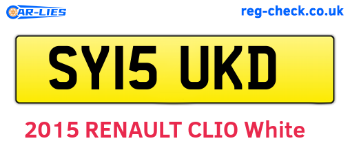 SY15UKD are the vehicle registration plates.