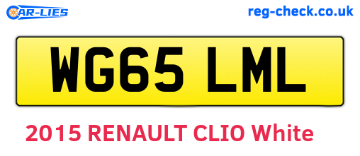 WG65LML are the vehicle registration plates.