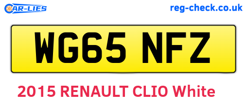 WG65NFZ are the vehicle registration plates.