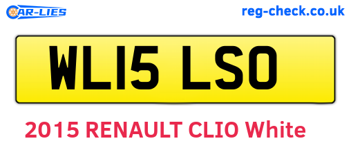 WL15LSO are the vehicle registration plates.