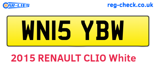 WN15YBW are the vehicle registration plates.
