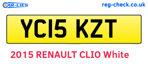 YC15KZT are the vehicle registration plates.