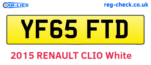 YF65FTD are the vehicle registration plates.
