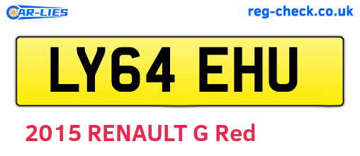 LY64EHU are the vehicle registration plates.
