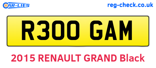 R300GAM are the vehicle registration plates.