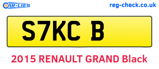 S7KCB are the vehicle registration plates.