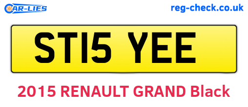 ST15YEE are the vehicle registration plates.