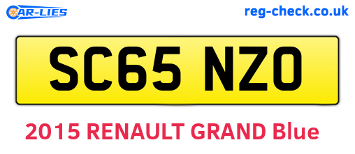 SC65NZO are the vehicle registration plates.