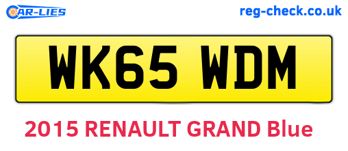 WK65WDM are the vehicle registration plates.