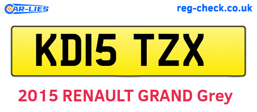 KD15TZX are the vehicle registration plates.