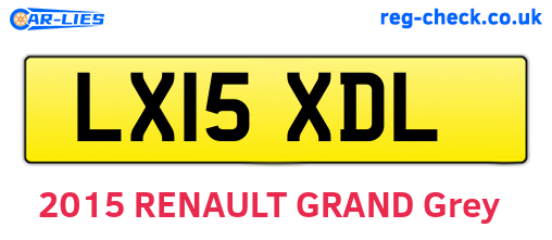 LX15XDL are the vehicle registration plates.