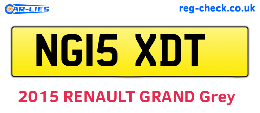 NG15XDT are the vehicle registration plates.